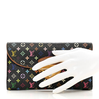 Louis Vuitton Monogram Multicolor Eugenie Wallet Black Grenade 2 of 12