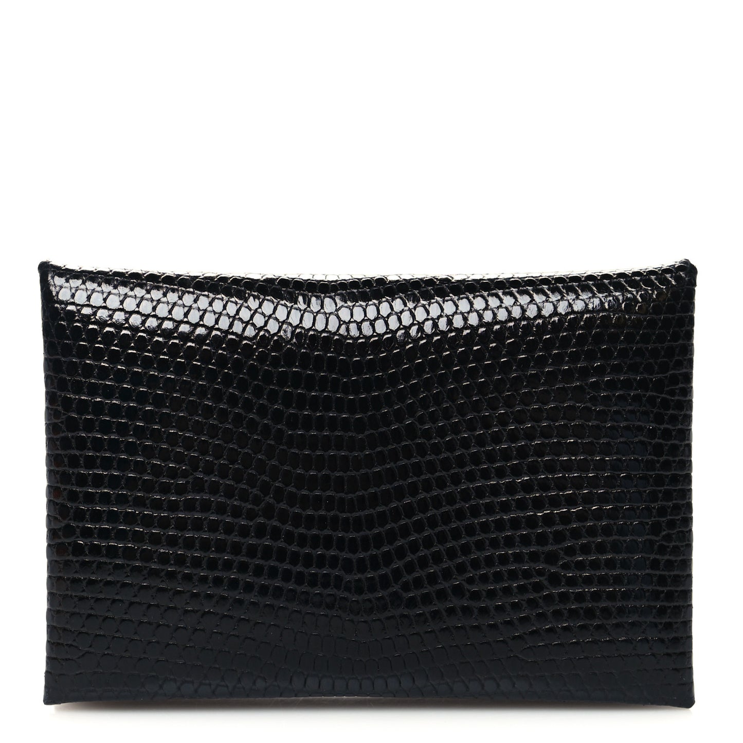 Lizard Calvi Card Case Black