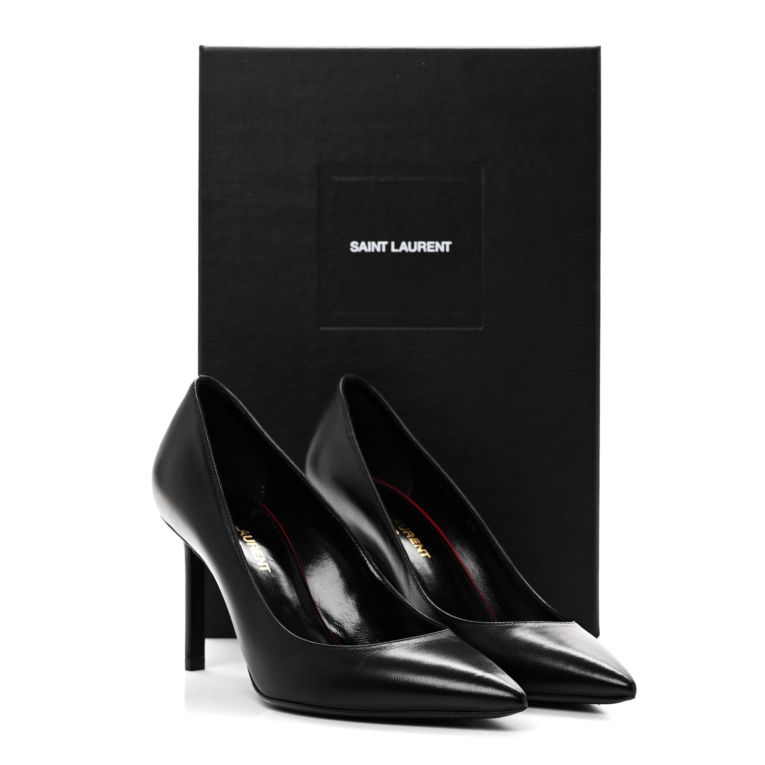 Saint Laurent Calfskin Anja 85 Pumps 36 Manto Naturale 10 of 10