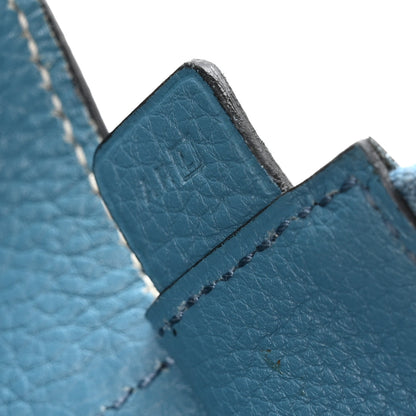 Hermes Taurillon Clemence Sac Good News PM Blue Jean 6 of 9