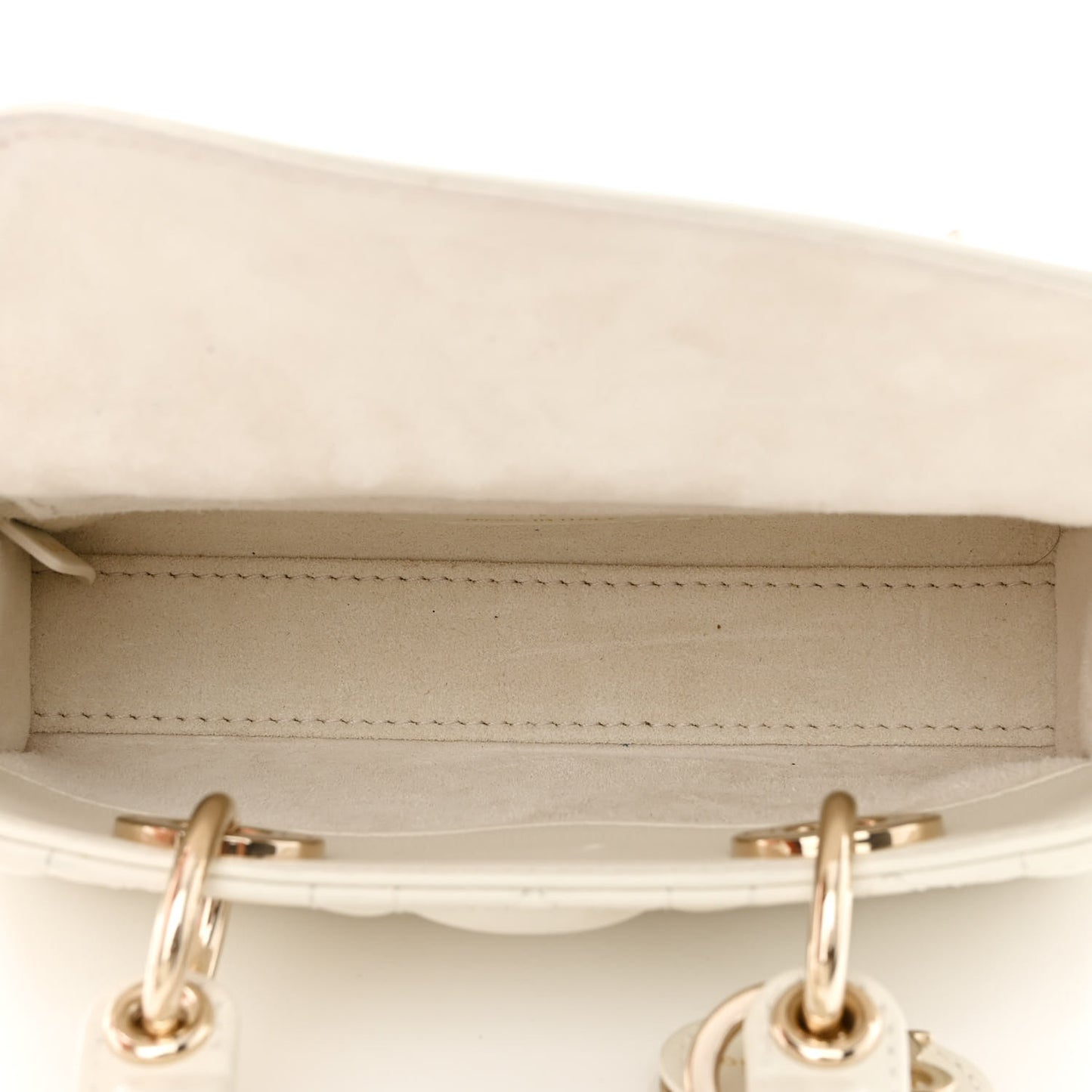 Lambskin Cannage Micro Lady D-Joy Latte