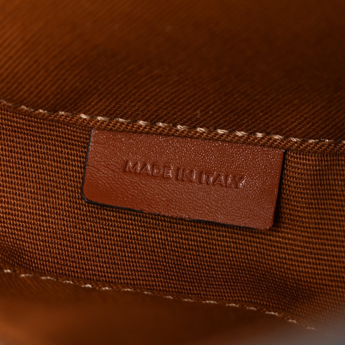 Triomphe Canvas Triangle Crossbody Bag Tan