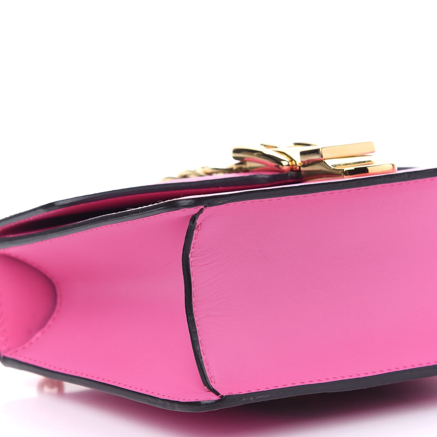Vitello Fontanella Web Mini Sylvie Chain Shoulder Bag Pink Tropical Flower
