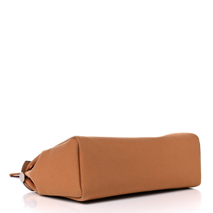 Hermes Toile Officier Vache Hunter Verso Herbag Zip PM 31 Dune Magnolia Fauve 4 of 10