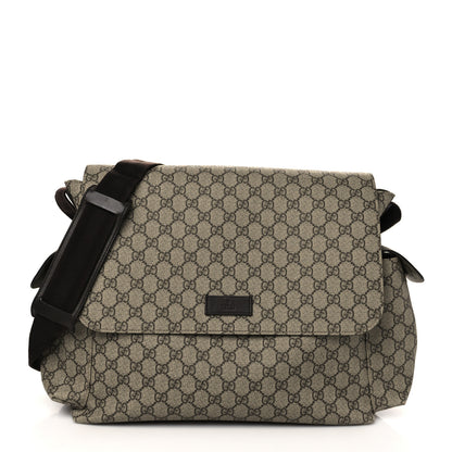 Gucci GG Plus Monogram Messenger Diaper Bag Dark Brown 3 of 8