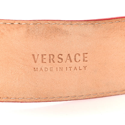 Versace Calfskin Tonal 3cm La Medusa Belt 110 44 Red 5 of 8