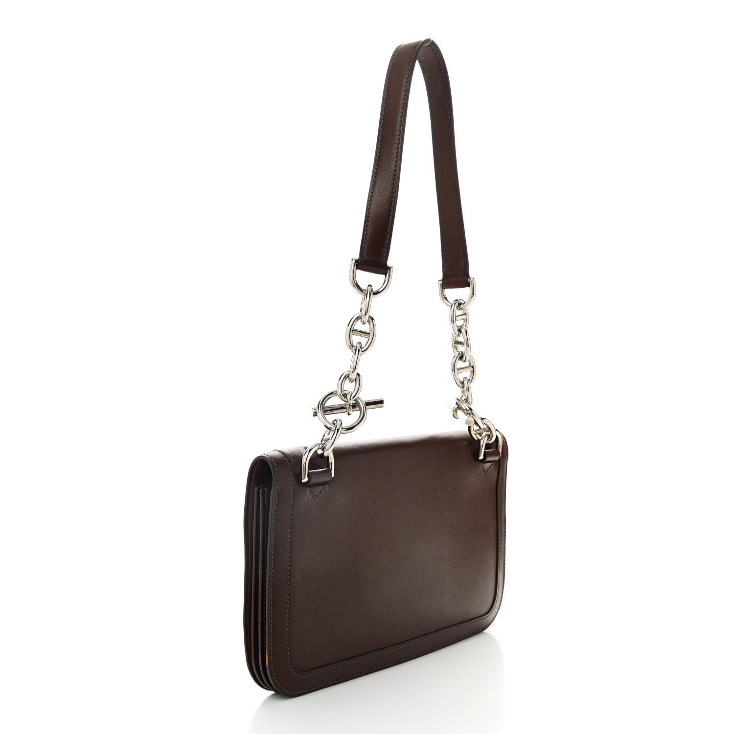 Hermes Evergrain Sac Chaine D'Ancre Shoulder Bag Havane 3 of 11