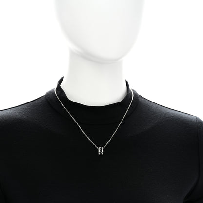 Chanel 18K White Gold Diamond Ceramic Ultra Necklace Black 2 of 5