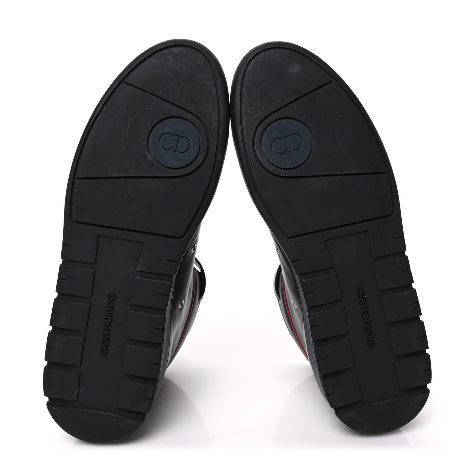 Christian Dior Homme Smooth Calfskin Mens Sneakers 43 Black Blue 6 of 8