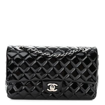 Chanel Patent Quilted Medium Double Flap Black 1 of 11