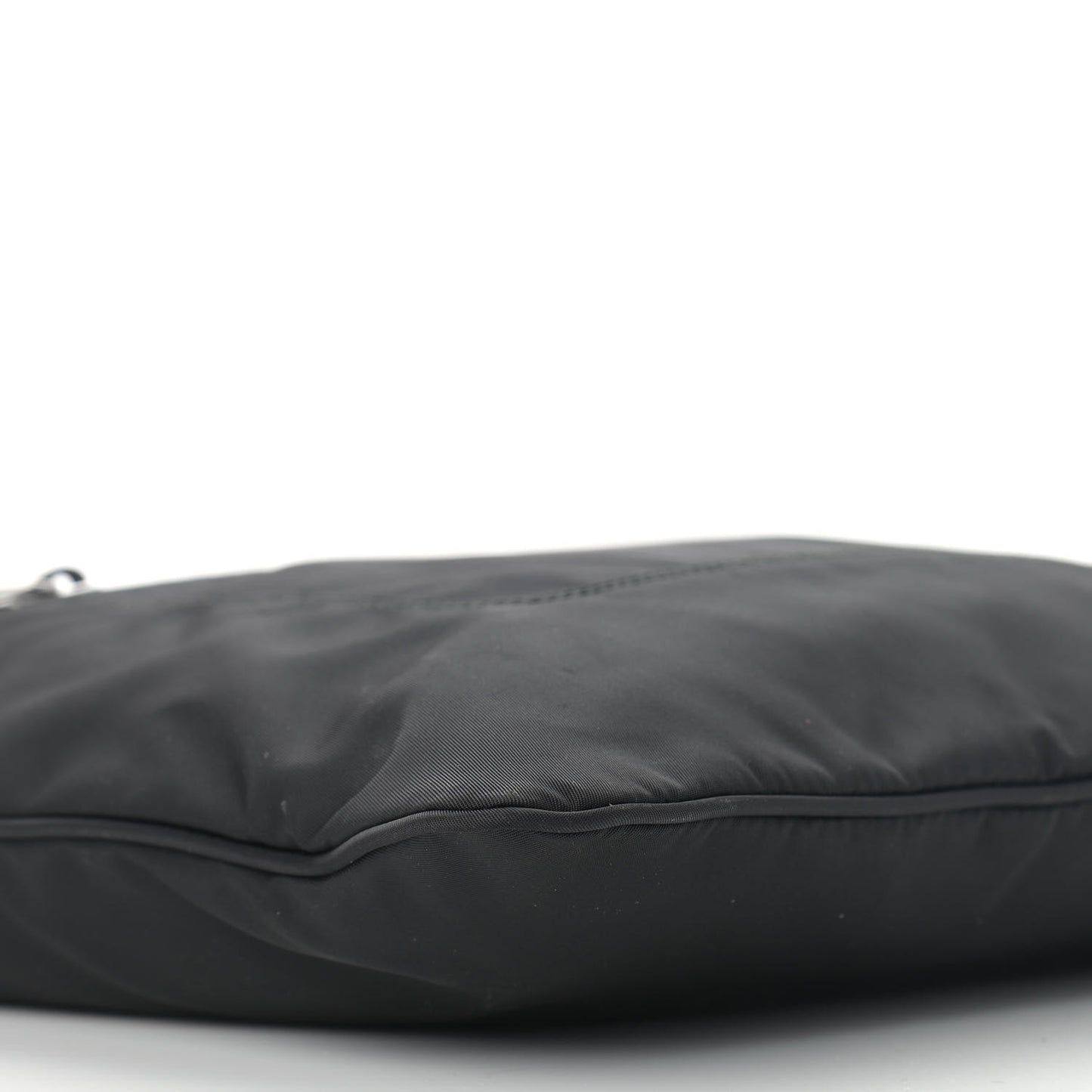 Nylon Vela Flat Messenger Bag Black