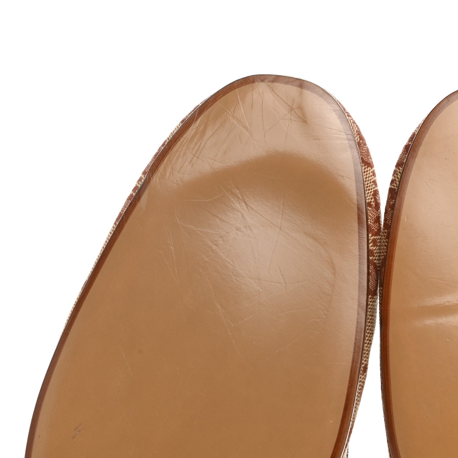 Gucci GG Monogram Fur Mens Princetown Slippers 7 Beige Ruggine Rust 7 of 10