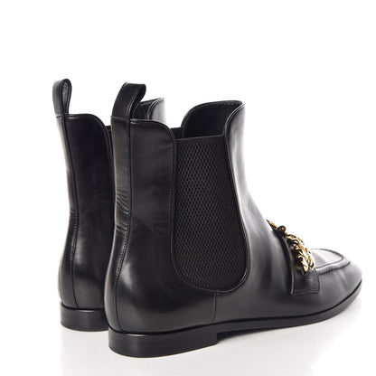 Louis Vuitton Calfskin Prime Time Flat Ankle Boots 37 Black 4 of 7