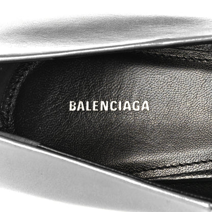 Balenciaga Metallic Nappa Square Knife 80mm Pumps 38.5 Silver 7 of 7