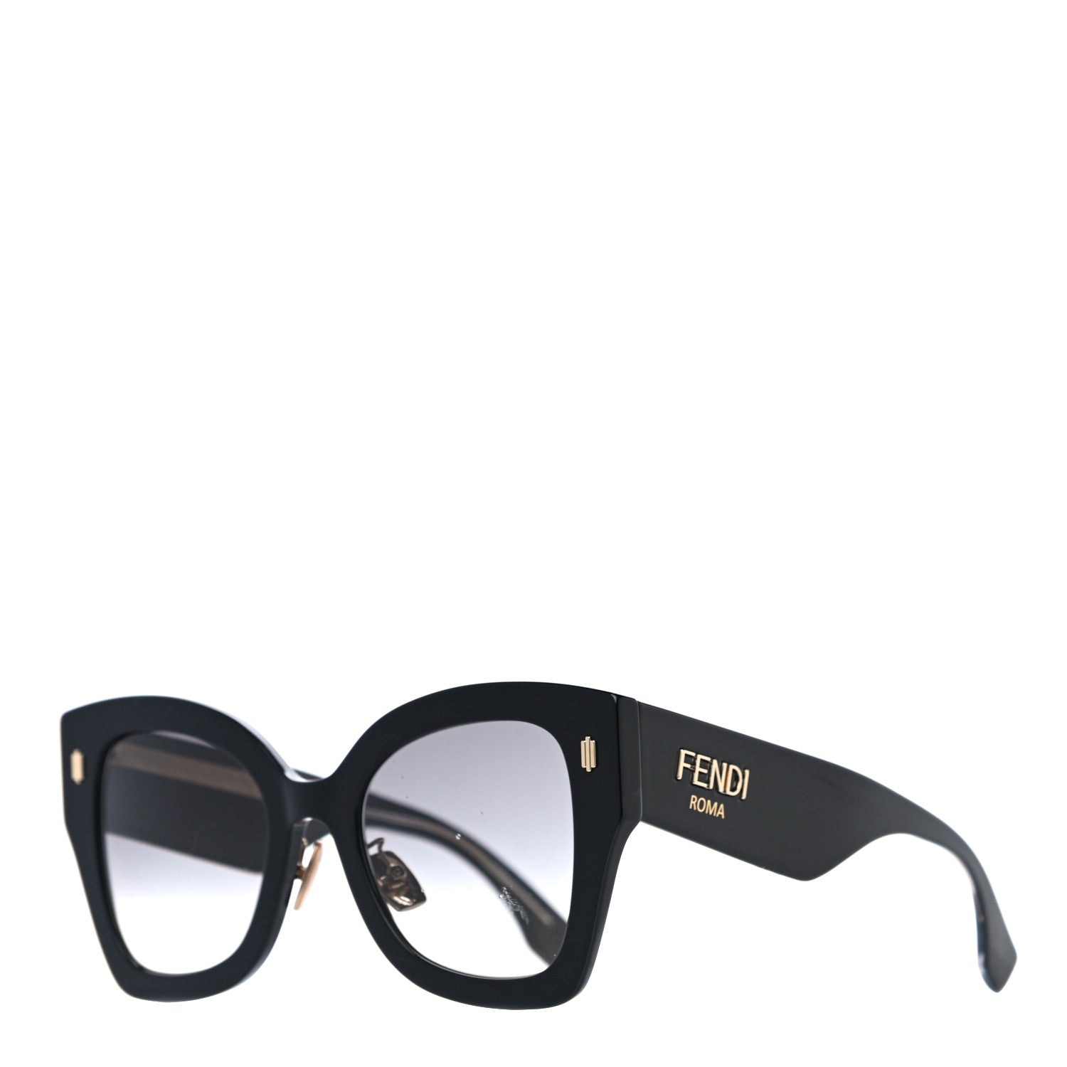 Fendi Acetate Cat Eye Sunglasses FF0452 Black 1 of 7