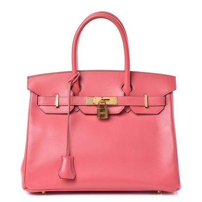 Hermes Tadelakt Birkin 30 Rose Lipstick 1 of 31