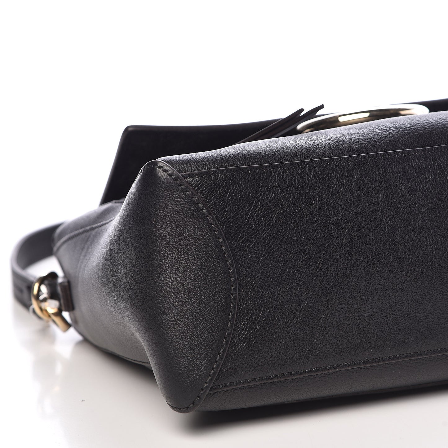 Calfskin Small Faye Day Shoulder Bag Black