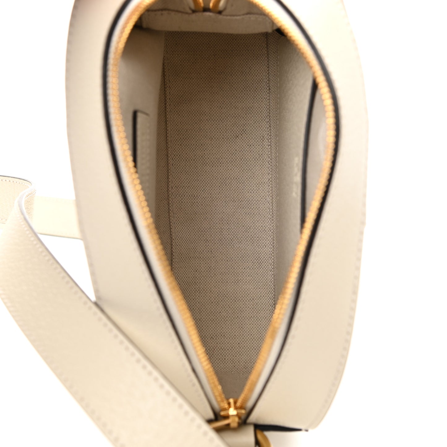 GG Supreme Monogram Textured Calfskin Web Small Ophidia Camera Bag Beige Ebony Mystic White