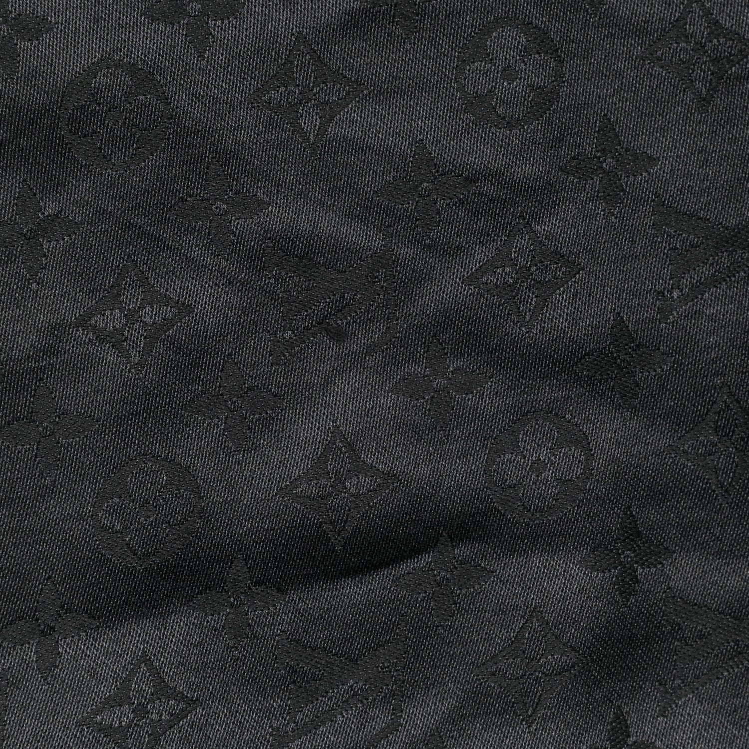 Louis Vuitton Silk Wool Monogram Shawl Black 4 of 4