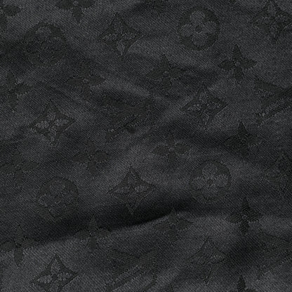 Louis Vuitton Silk Wool Monogram Shawl Black 4 of 4