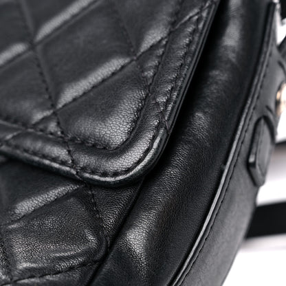 Chanel Lambskin Quilted Messenger Bag Black 21 of 21
