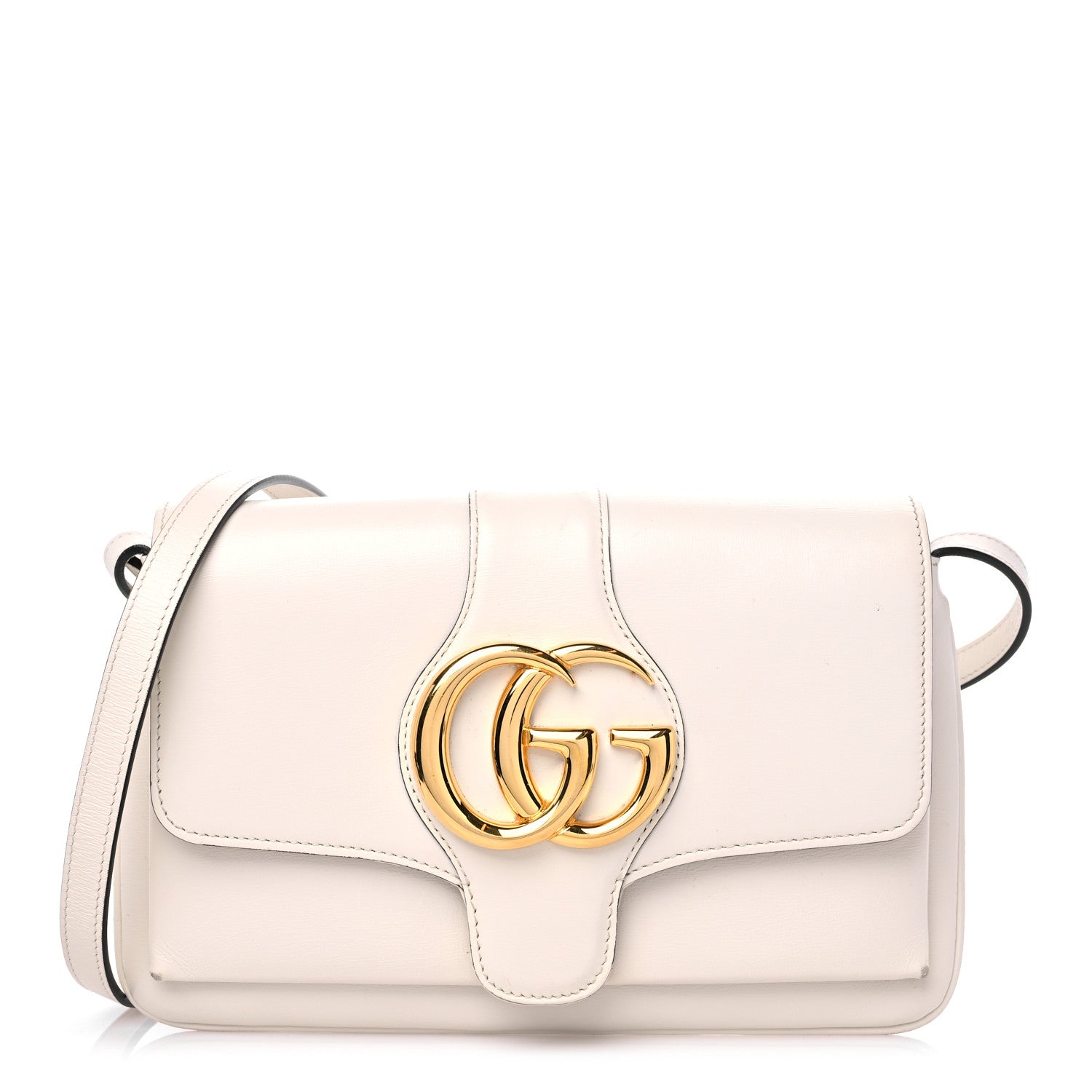 Gucci Calfskin Small Arli Flap Shoulder Bag Mystic White 1 of 15