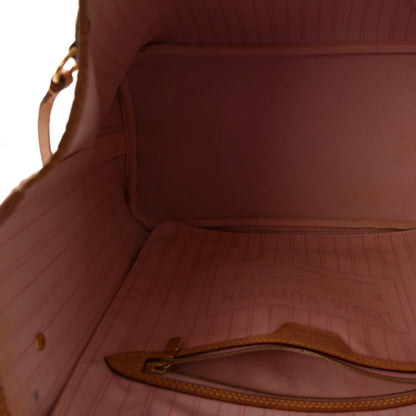 Louis Vuitton Damier Azur Neo Neverfull MM Rose Ballerine 6 of 10