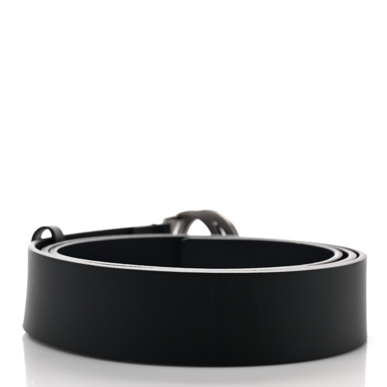 Gucci Selleria Calfskin Mens Interlocking G 37mm Belt 105 42 Black 2 of 6