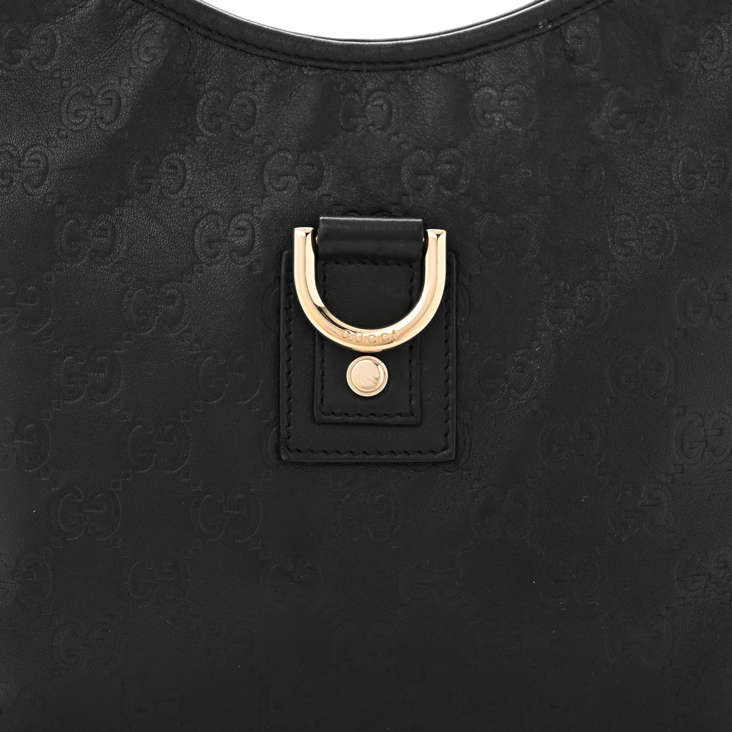 Gucci Guccissima Medium Abbey D Ring Hobo Black 8 of 11