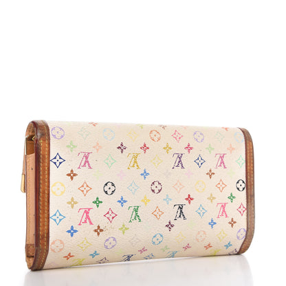Louis Vuitton Monogram Multicolor Porte Tresor International Wallet White 3 of 10