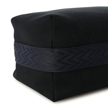 Hermes Canvas Large Bride-A-Brac Pouch Bleu Nuit 8 of 9