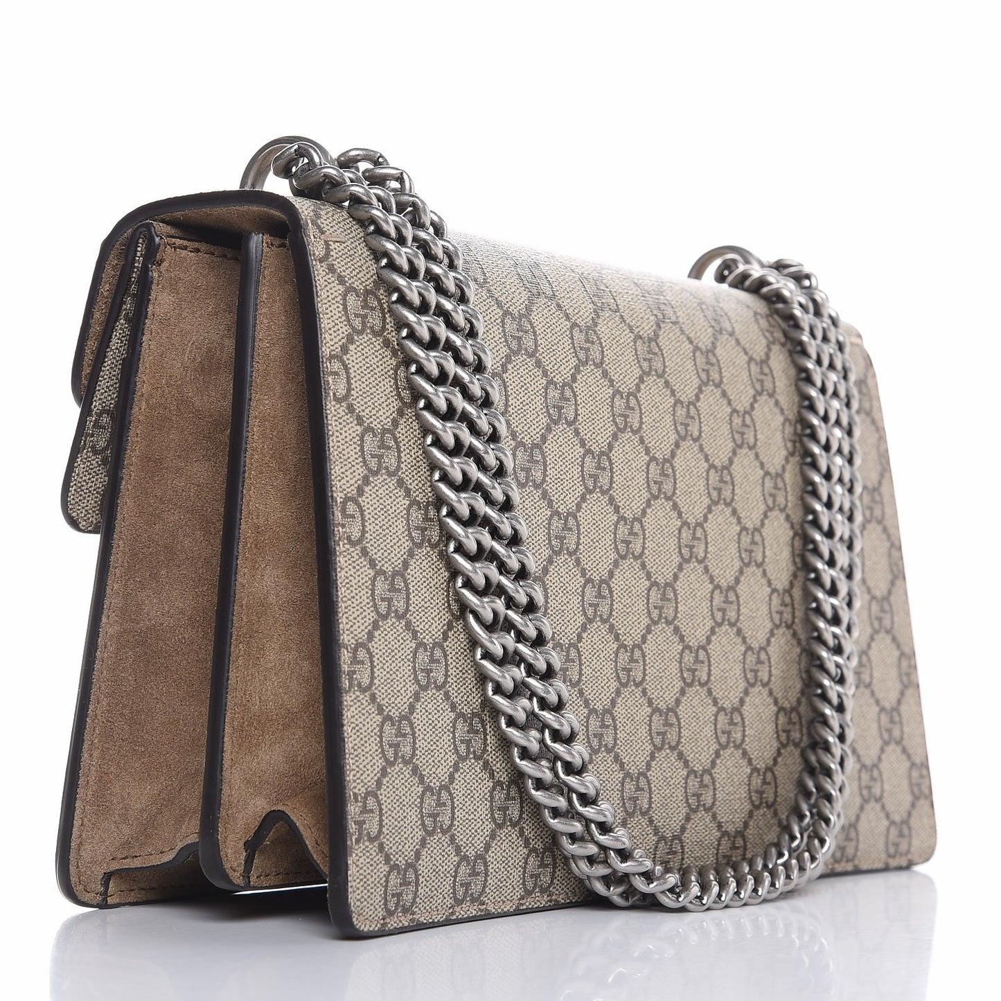 GG Supreme Monogram Small Dionysus Shoulder Bag Taupe