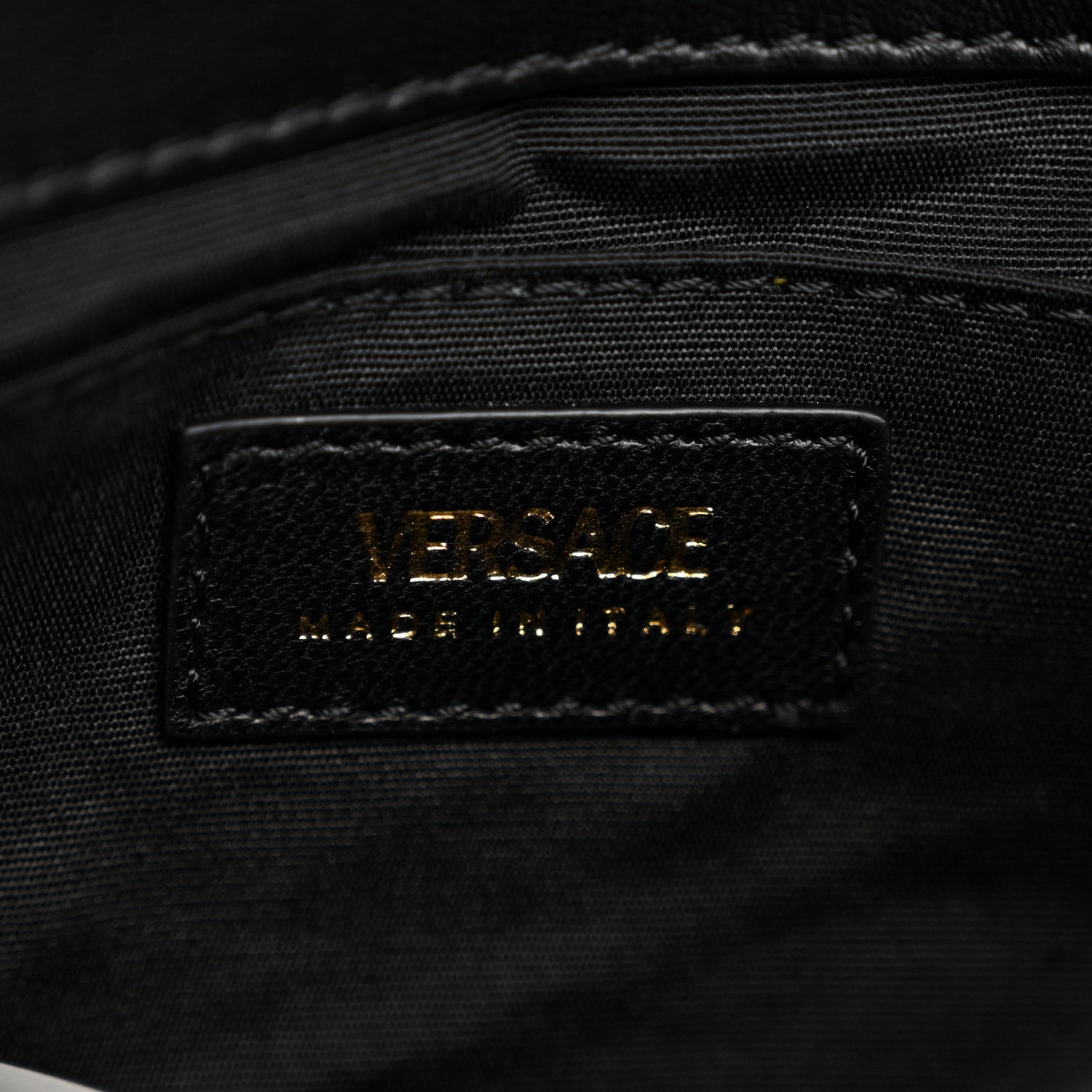 Versace Nappa Quilted Small Medusa Chain Crossbody Black 6 of 10