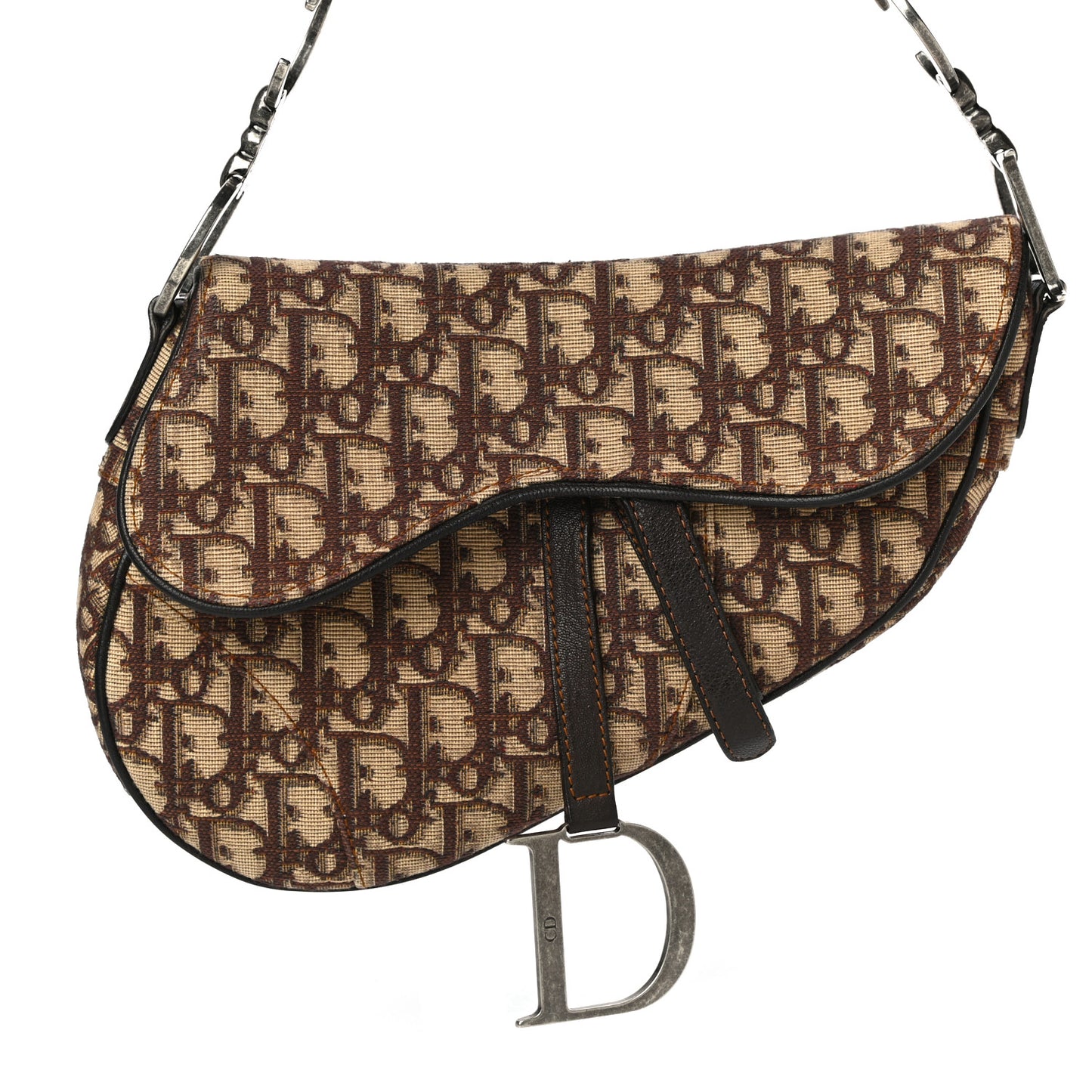 Monogram Saddle Bag Brown