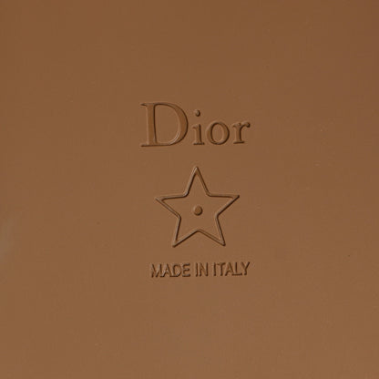 Christian Dior Metallic Lambskin Embossed Every-D Flat Slide Sandals 36 Pale Gold 8 of 9