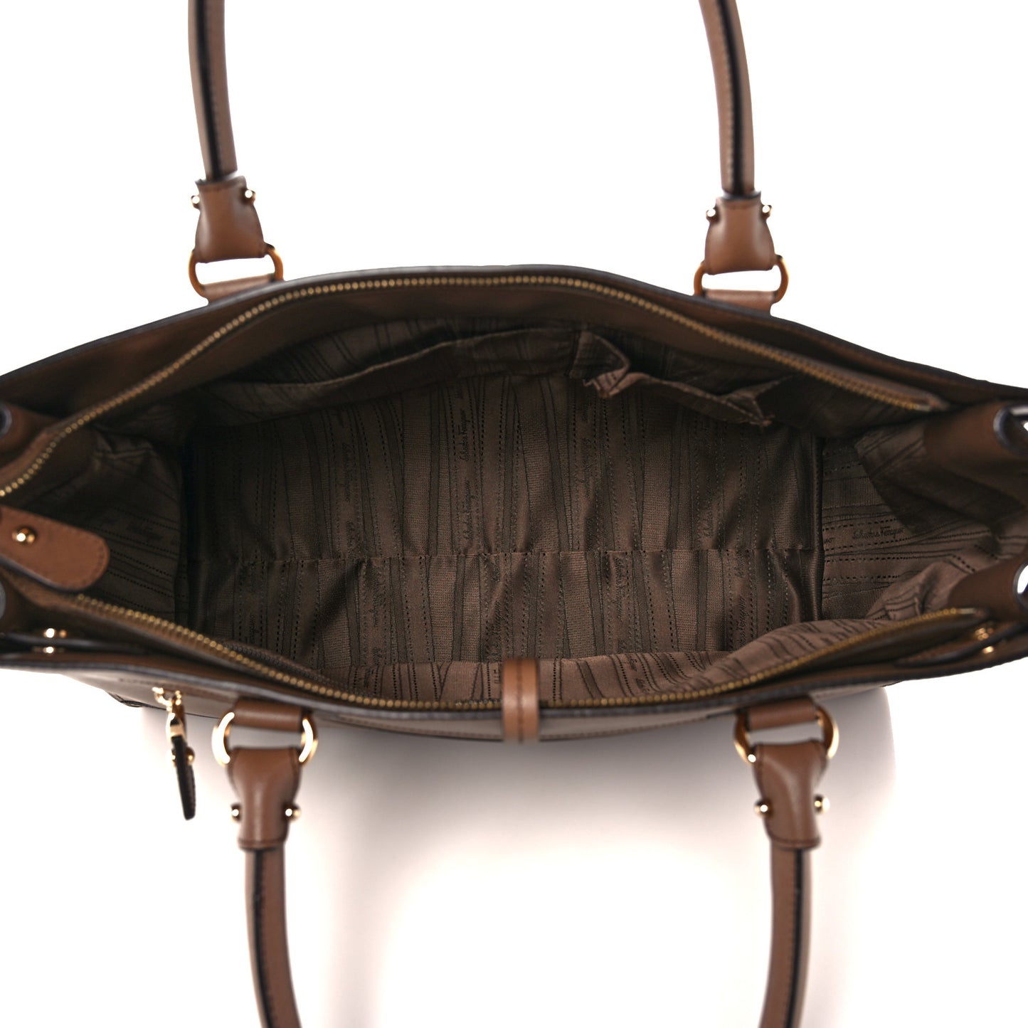 Printed Calfskin Briana Tote Tabac