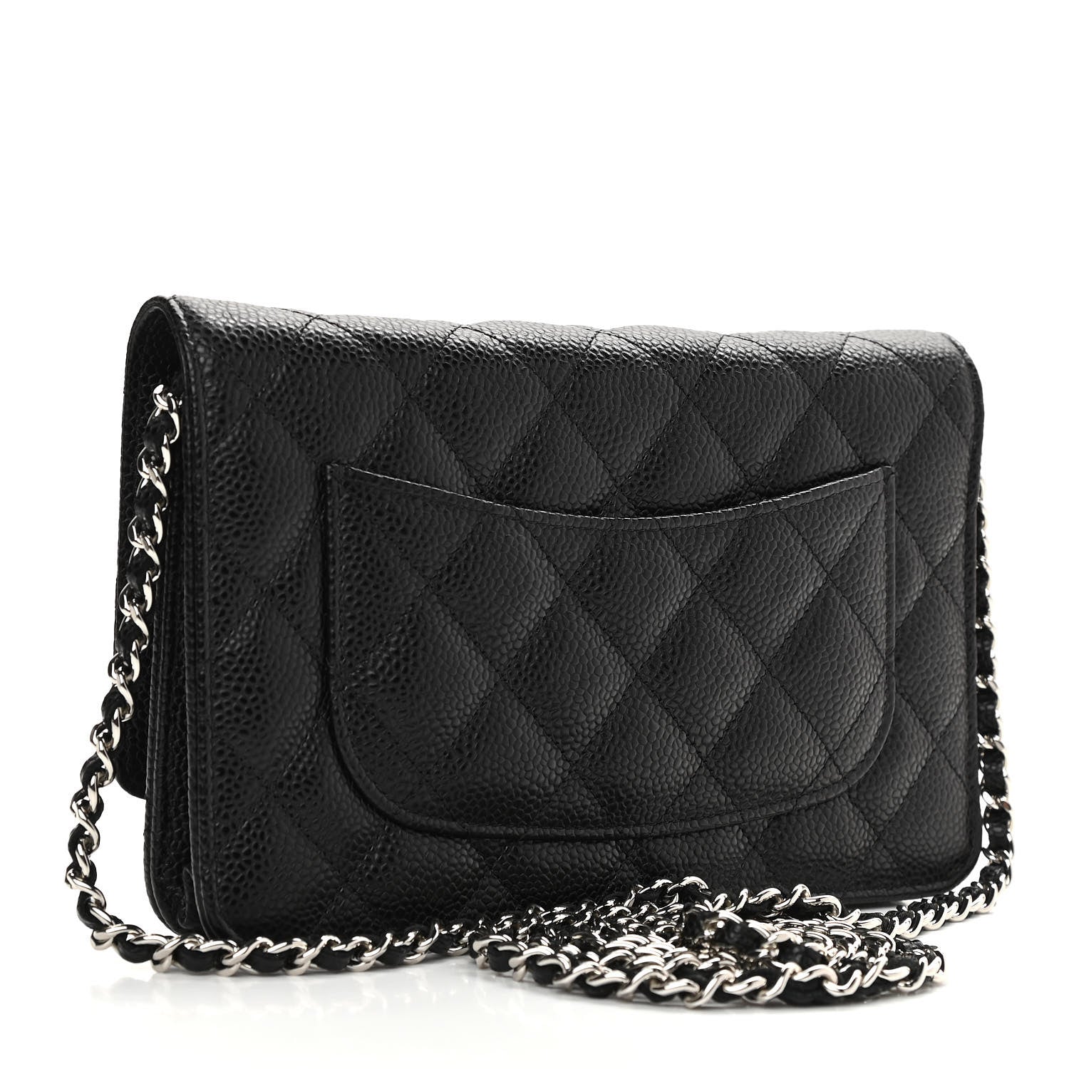 Chanel Caviar Quilted Wallet On Chain WOC Black 3 of 8