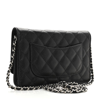 Chanel Caviar Quilted Wallet On Chain WOC Black 3 of 8