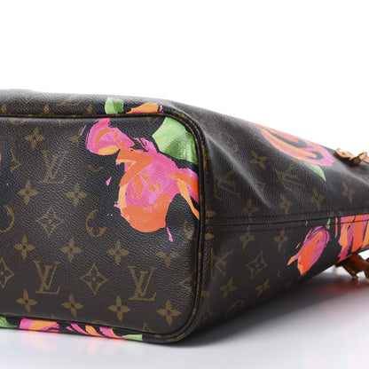 Louis Vuitton Monogram Roses Neverfull MM 7 of 10