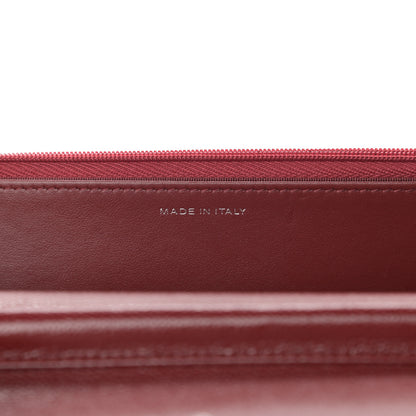 Chanel Caviar Quilted Wallet on Chain WOC Burgundy 7 of 13