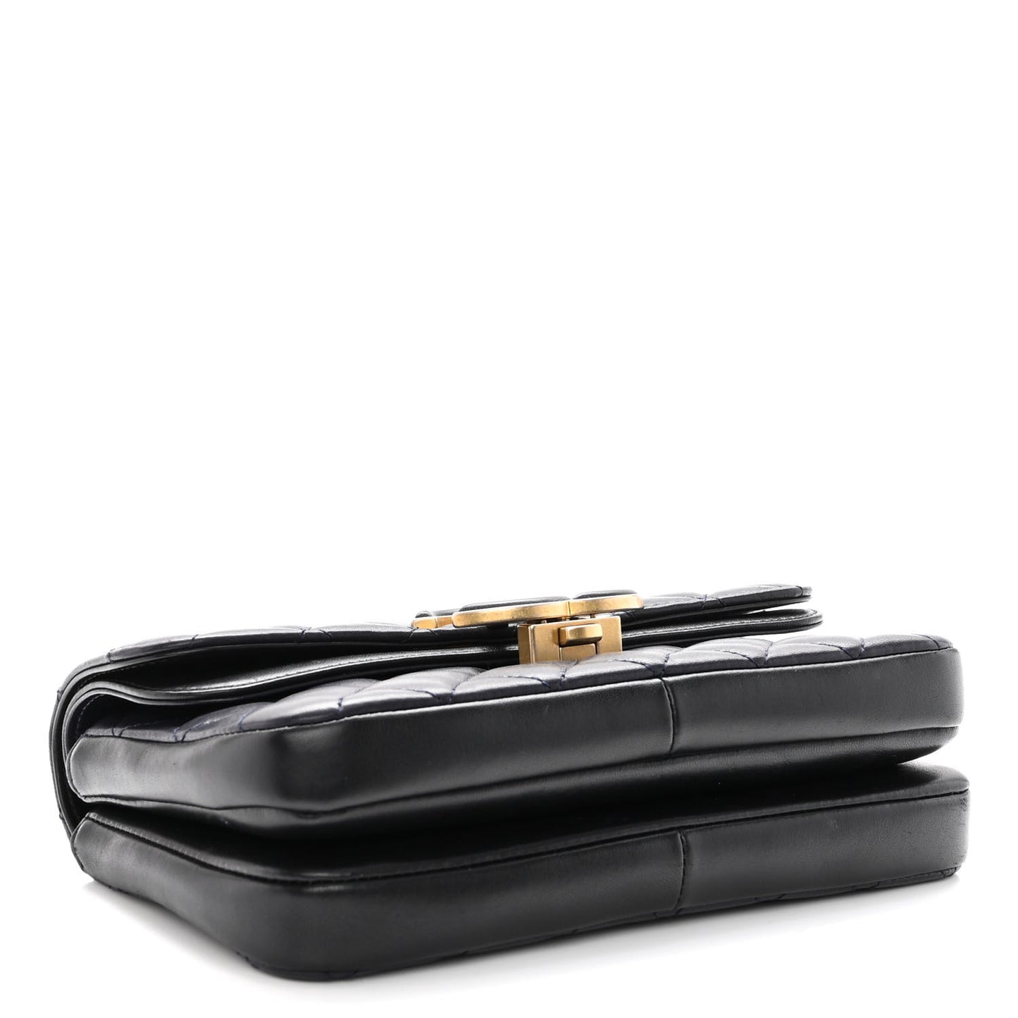 Lambskin Quilted Small CC Chic Flap Black