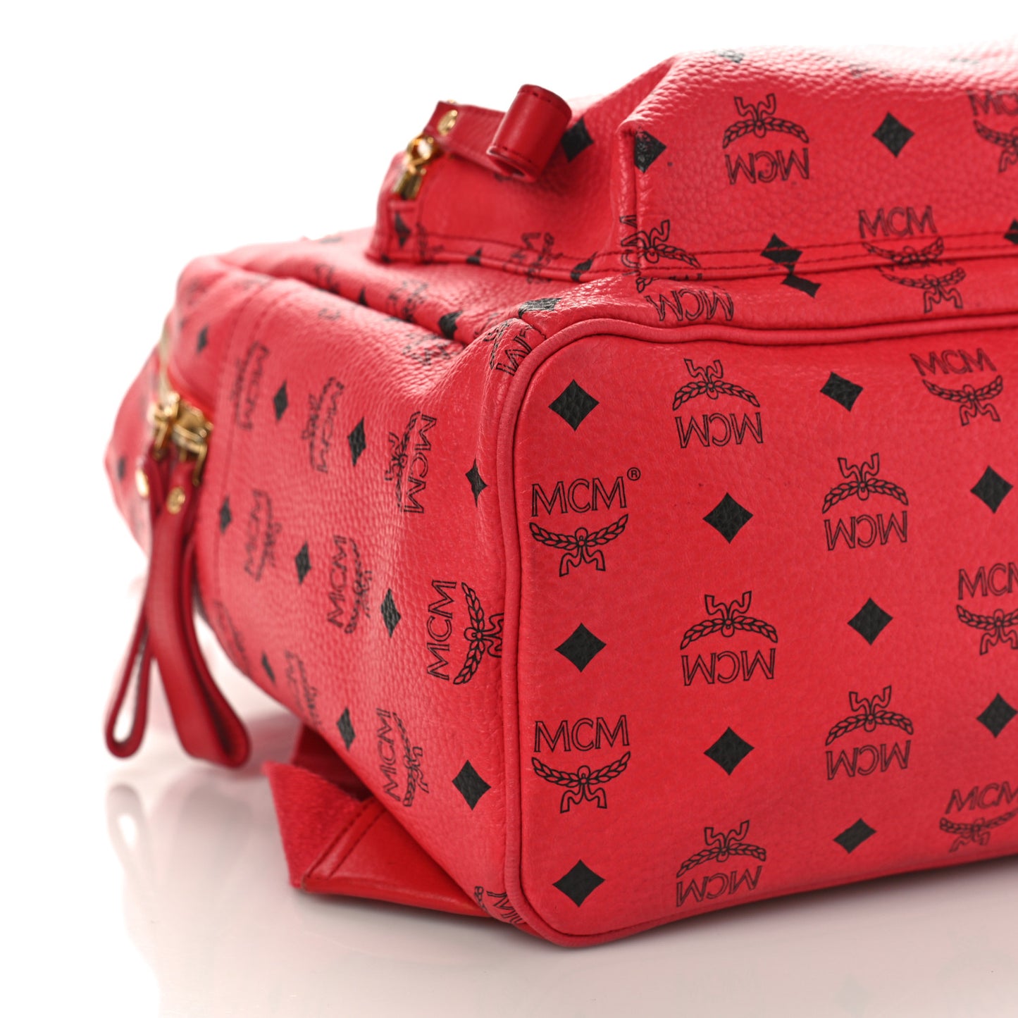 Visetos Medium Sprinkle Stud Stark Backpack Red