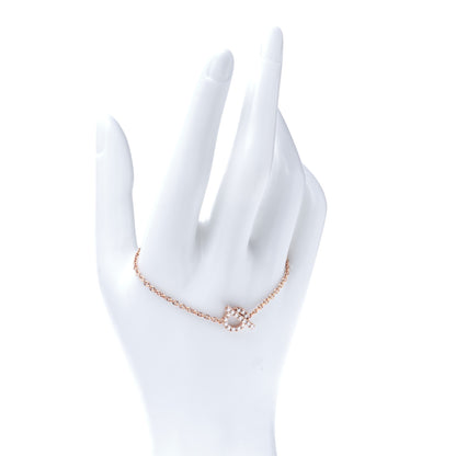 Hermes 18K Rose Gold Diamond Finesse Bracelet SH 2 of 8