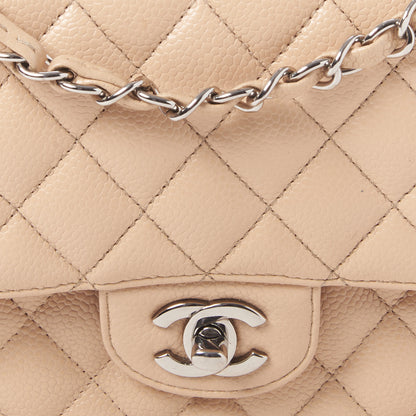 Chanel Caviar Quilted Medium Double Flap Beige Clair 7 of 9