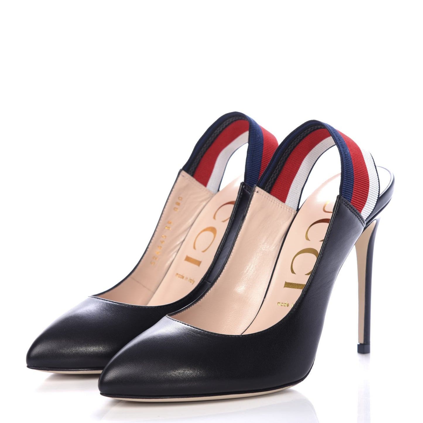 Malaga Kid Web Sylvie High Heel Slingback Pumps 39 Black