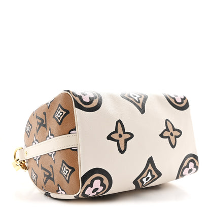 Louis Vuitton Monogram Giant Wild At Heart Speedy Bandouliere 25 Creme 4 of 9