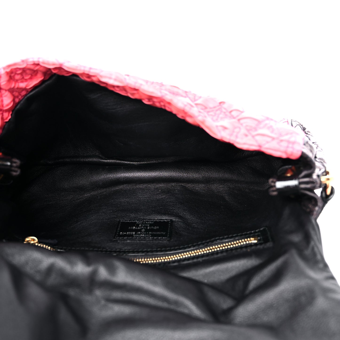 Satin Quilted Monogram Coquette Pochette Bunny Pink