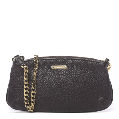 Burberry Grainy Calfskin Chain Pochette Dark Brown 1 of 11