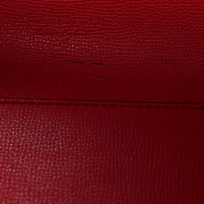 Burberry Grainy Calfskin Haymarket Check Medium Reversible Tote Red 18 of 23