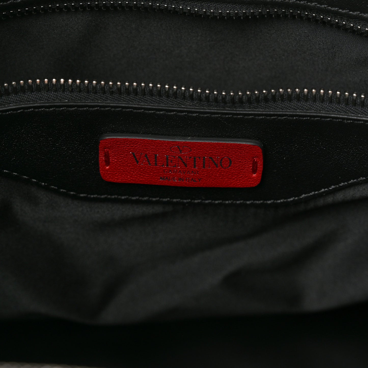 Nylon Ribbon VLTN Duffle Bag Black